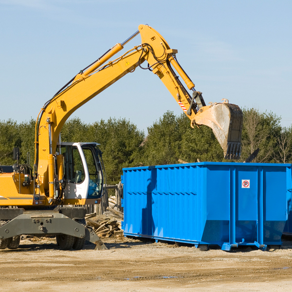 can i choose the location where the residential dumpster will be placed in Cullison Kansas